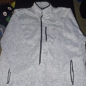Ralph Lauren Chaps Brand Heathered Zipup Jacket Big Mans Size 4XL New W/tags 4X